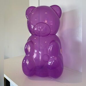Gummy Bear Clear Purple Valentines Day Container